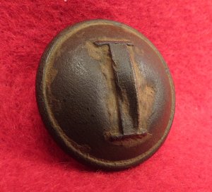 Confederate Infantry Coat Button - Stippled "I"