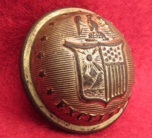 New York State Seal Coat Button - with Display Case