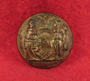 New York Militia Coat Button