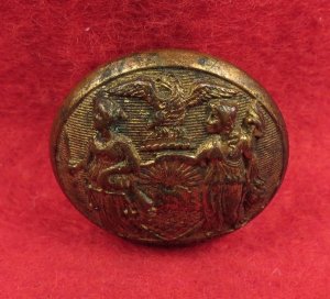 New York Militia Coat Button