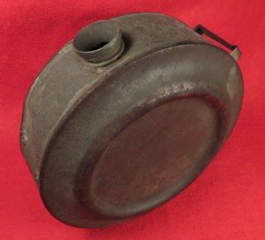 Confederate Tin Drum Canteen - Etched Initials