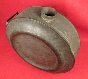 Confederate Tin Drum Canteen - Etched Initials