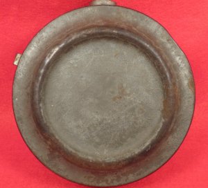 Confederate Tin Drum Canteen - Etched Initials