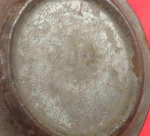 Confederate Tin Drum Canteen - Etched Initials