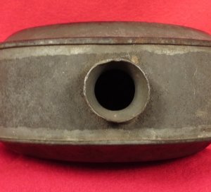 Confederate Tin Drum Canteen - Etched Initials