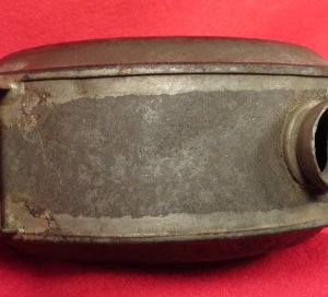 Confederate Tin Drum Canteen - Etched Initials