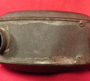 Confederate Tin Drum Canteen - Etched Initials