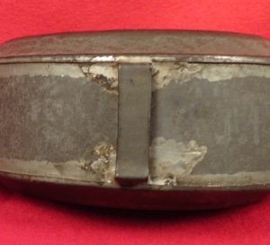 Confederate Tin Drum Canteen - Etched Initials