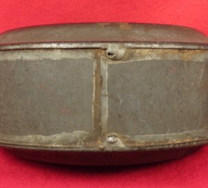 Confederate Tin Drum Canteen - Etched Initials