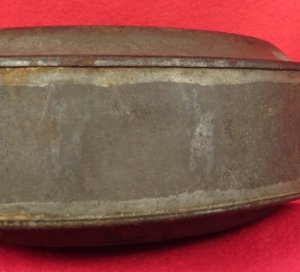 Confederate Tin Drum Canteen - Etched Initials