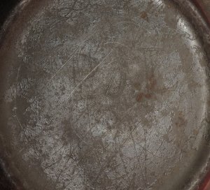 Confederate Tin Drum Canteen - Etched Initials