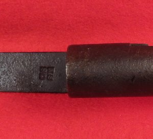 US Model 1819 Hall Rifle Bayonet - Marked "US" / "SN"