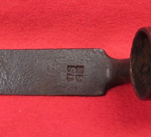 US Model 1819 Hall Rifle Bayonet - Marked "US" / "SN"