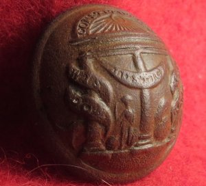 Georgia State Seal Coat Button