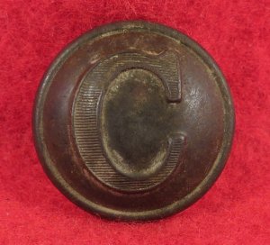 Confederate Cavalry Button - Lined "C"