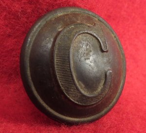 Confederate Cavalry Button - Lined "C"