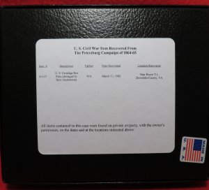 US Cartridge Box Plate - Petersburg, VA Campaign