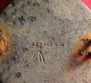 Eagle Plate - Stamped "J. I. Pittman"
