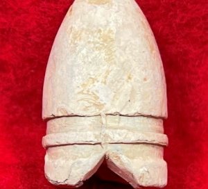 Confederate .58 Caliber Gardner Bullet - Carved