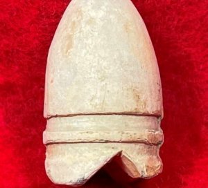 Confederate .58 Caliber Gardner Bullet - Carved