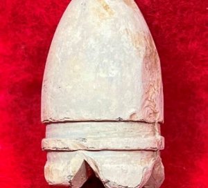 Confederate .58 Caliber Gardner Bullet - Carved