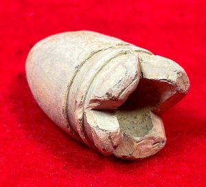 Confederate .58 Caliber Gardner Bullet - Carved