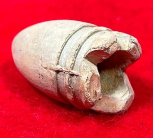Confederate .58 Caliber Gardner Bullet - Carved