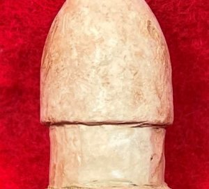 Carved .58 Caliber Three-Ring Bullet