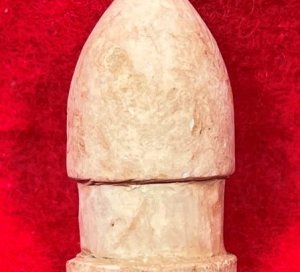 Carved .58 Caliber Three-Ring Bullet