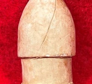 Carved .58 Caliber Three-Ring Bullet