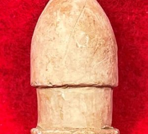 Carved .58 Caliber Three-Ring Bullet