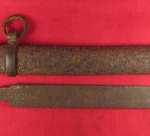 Confederate Saber & Scabbard Remains