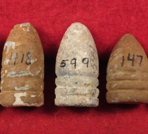 Five Excavated Marked Bullets