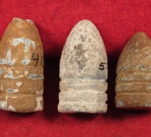 Five Excavated Marked Bullets