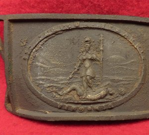 Virginia Sword Belt Buckle ca. 1857-1861