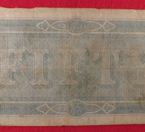 Confederate Fifty Dollar Note