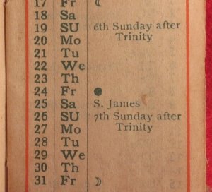 1903 Petite Calendar and Stamp Case