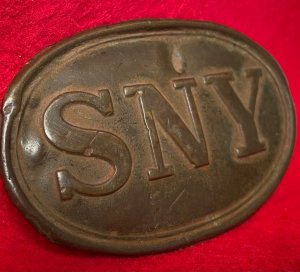 State of New York "SNY" Belt Buckle