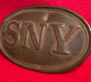 State of New York "SNY" Belt Buckle