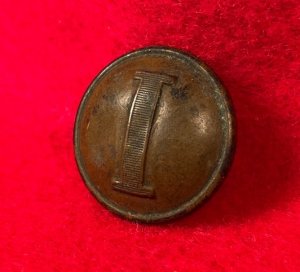 Confederate Infantry Coat Button - Lined I - Non-Excavated