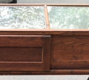 ON SALE - Antique Counter-Top Wood Display Case - Francis X. Ganter - Manufacturer