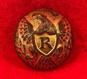 Federal Rifleman Coat Button - Excavated High Quality