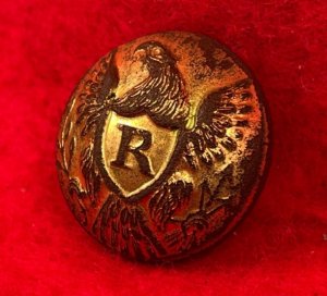 Federal Rifleman Coat Button - Excavated High Quality