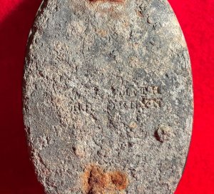 US Cartridge Box Plate - Contractor Marked "W. H. SMITH / BROOKLYN"