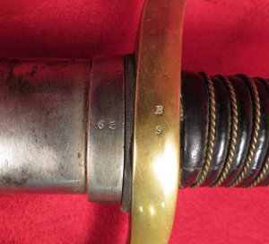 Ames Artillery Saber and Scabbard - "CONN 1862"