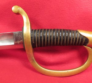 Ames Artillery Saber and Scabbard - "CONN 1862"