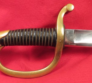 Ames Artillery Saber and Scabbard - "CONN 1862"