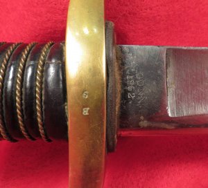 Ames Artillery Saber and Scabbard - "CONN 1862"