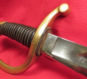 Ames Artillery Saber and Scabbard - "CONN 1862"