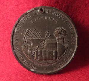 (a) Virginia Agricultural, Mechanical & Tobacco Exposition Souvenir Medal - 1888